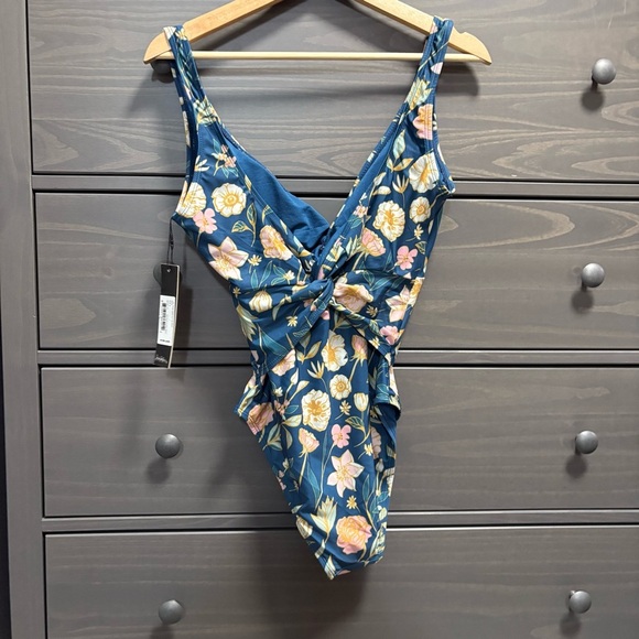 Nicole Miller Floral One-Piece Swimsuit - Picture 2 of 6